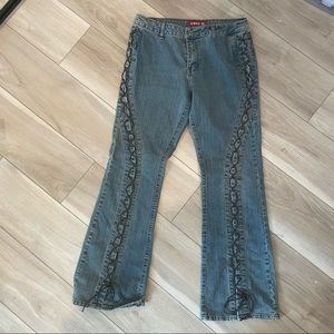 Vintage Zana Di lace up Jeans
